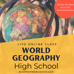 image of high school World Geography course at AriseHomeEducation.com