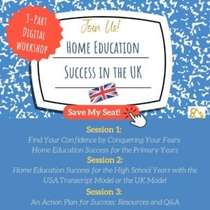 text based image outlining course content. This Arise Home Education workshop will introduce the ways to achieve home ed success in the UK. Resources for Primary age to uni or career. Join us!