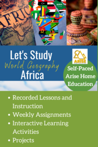 image of self-pacedworkd geography Africa at AriseHomeEducation.com