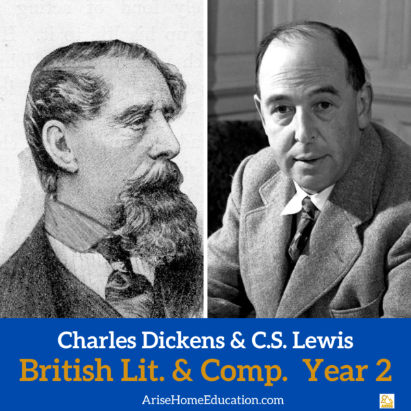 image of live course British LIterature and Composition Year 2 Dickens & Lewis from AriseHomeEducation.com