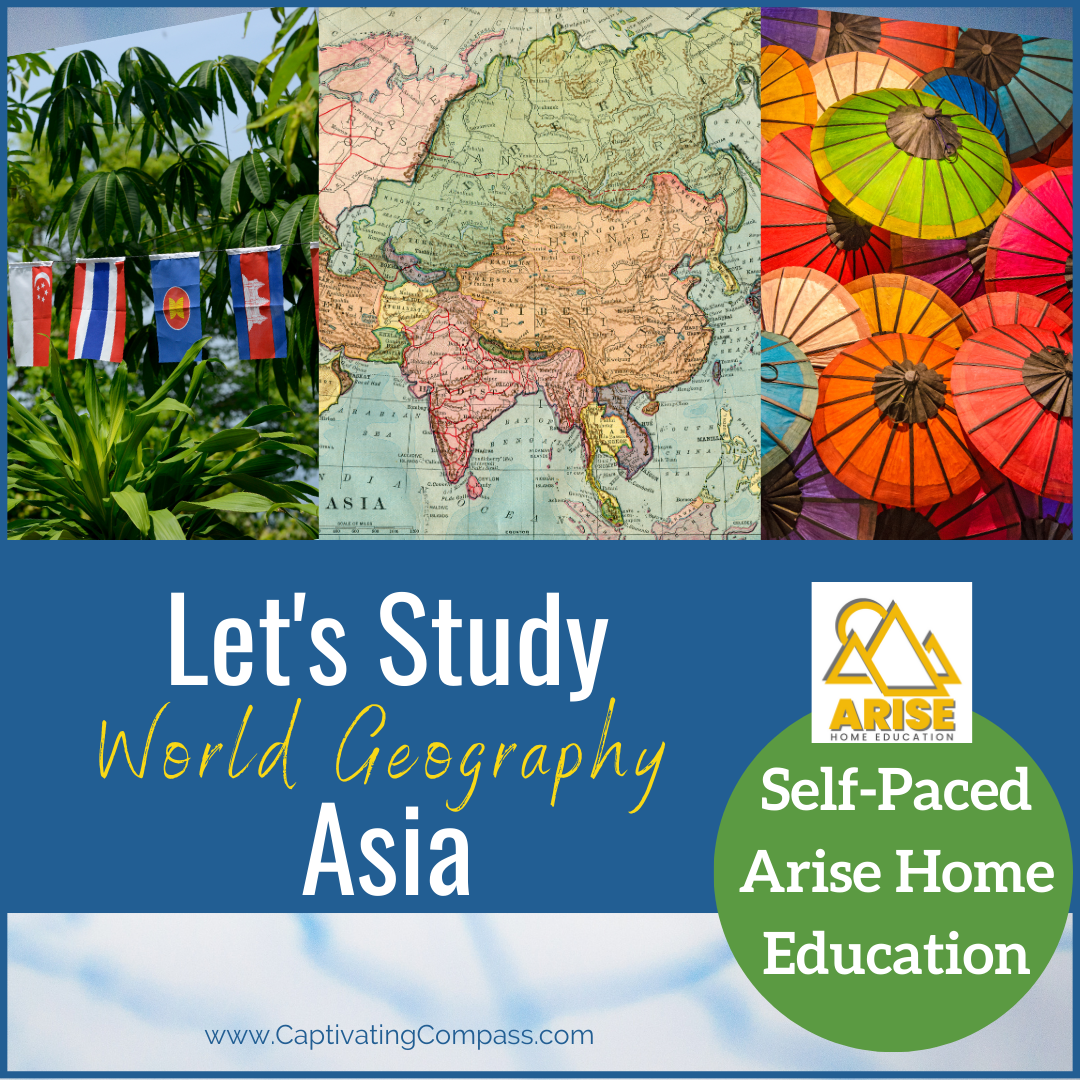 image of Asia: Self-Paced World Geography by Captivating Compass for ArieHomeEducation.com