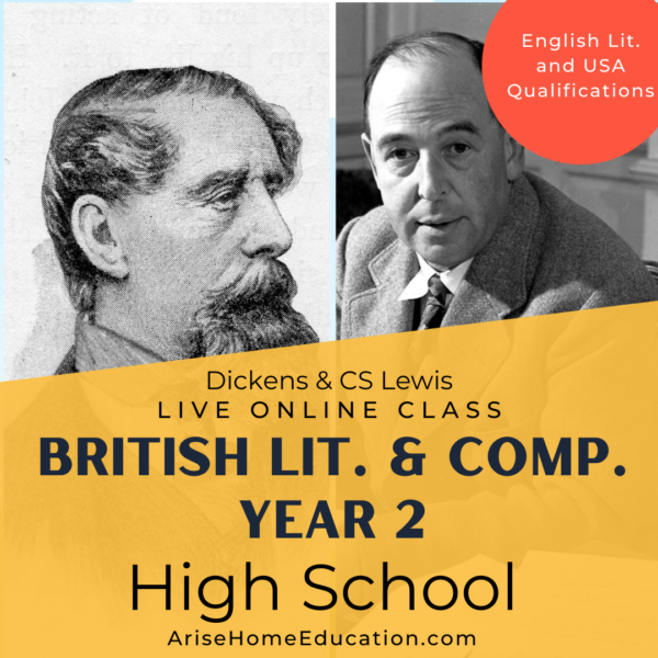 image of British Literature Year 2 Dickens & CS Lewis cours for high schoolers at AriseHomeEducation.com