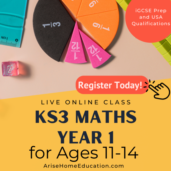 image of KS3 Maths Year 2 (Pre-iGCSE) course a Arise Home Education