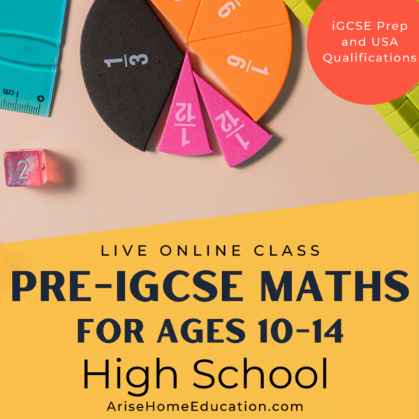 image of Pre-IGCSE Maths online class at AriseHomeEducation.com