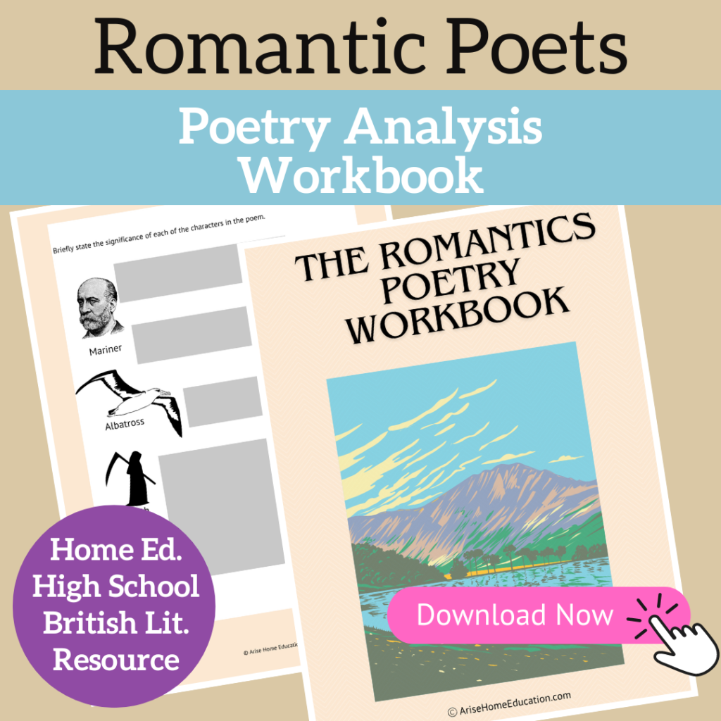 Poetry Analysis Romantic Poets Workbook - Arise Home Education