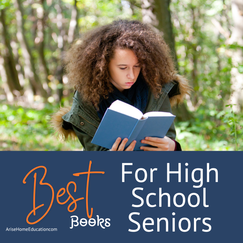 image of girl reading one of the Best books for Highschool Seniors from Arise Home Education