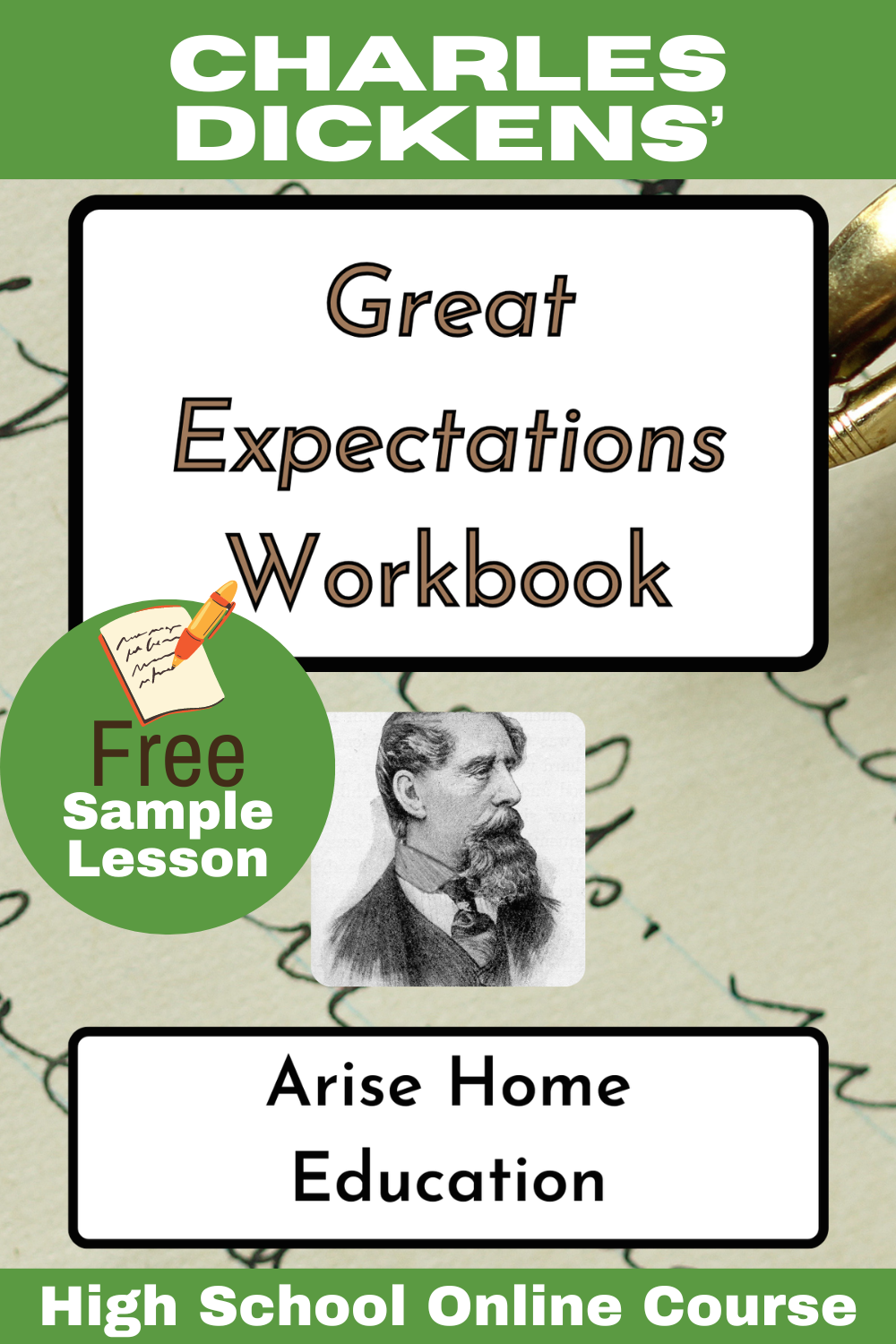 image of Great Expectations workbook cover from AriseHomeEducation.com