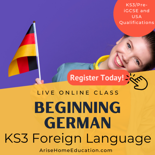 image of Beginning German (KS3/Pre-iGCSE) course at AriseHomeEducation.com