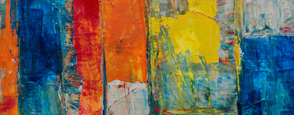 Image of abstract art work as art curriculum for high school at AriseHomeEducation.com