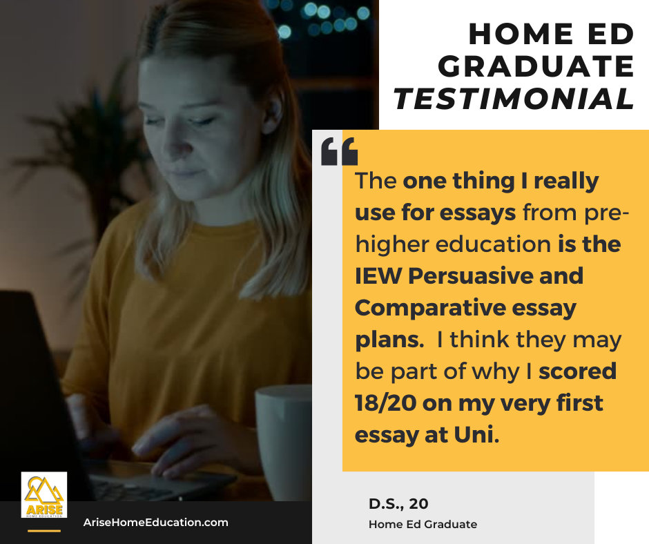 image of student testimonial for high school English iGCSE