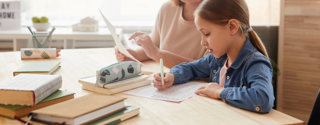 image of part and child usign a Traditional Home Education Method for learning a home at AriseHomeEducation.com