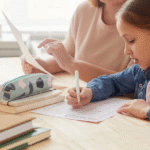 image of part and child usign a Traditional Home Education Method for learning a home at AriseHomeEducation.com