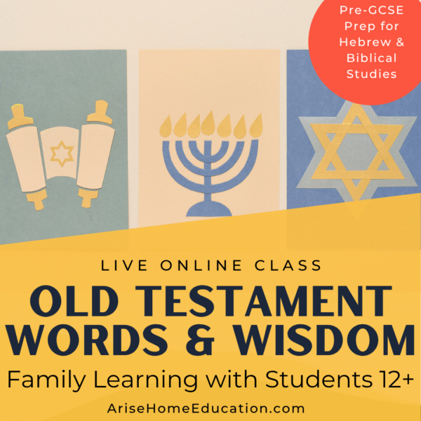 image of symbols of Jewish culture for Old Testament Words and Wisdom single semester course at Arise Home Education