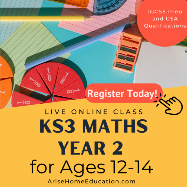 image of KS3 Maths Year 2 ( Pre-iGCSE) course at AriseHomeEducation.com