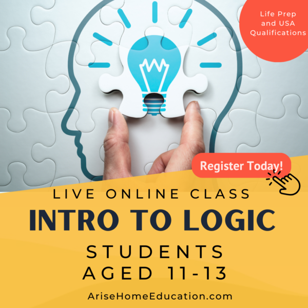 image of Intro to Logic course for students age 11-13 at AriseHomeEducation