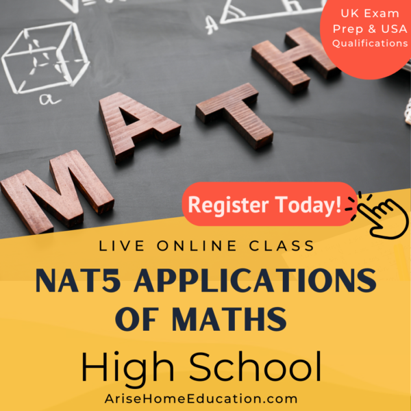 image of National 5 Applications of Maths course at AriseHomeEducation.com