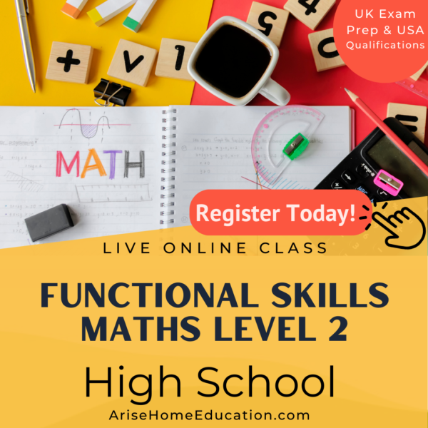 image of Functional Skills Maths Level 2 offered at AriseHomeEducation.com