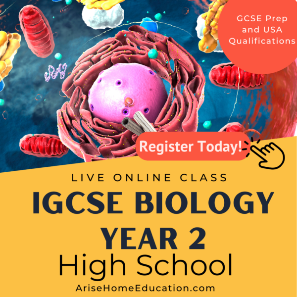 image of iGCSE Biology Year 2 at AriseHomeEducation.com