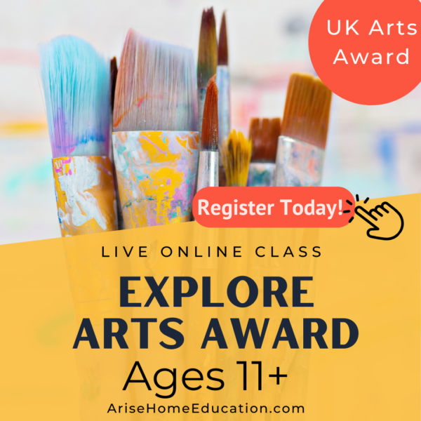image of Explore Arts Award course offered at Arise Home Education