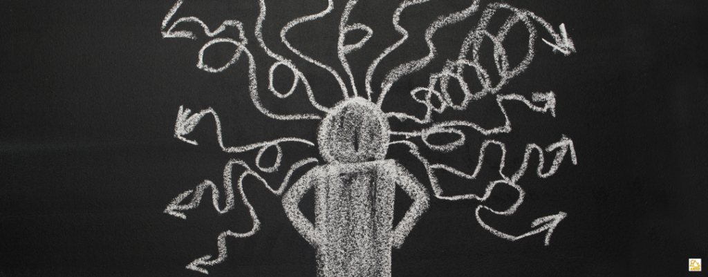 chalkboard image of stick person and squiggly arrows from AriseHomeEducation.com