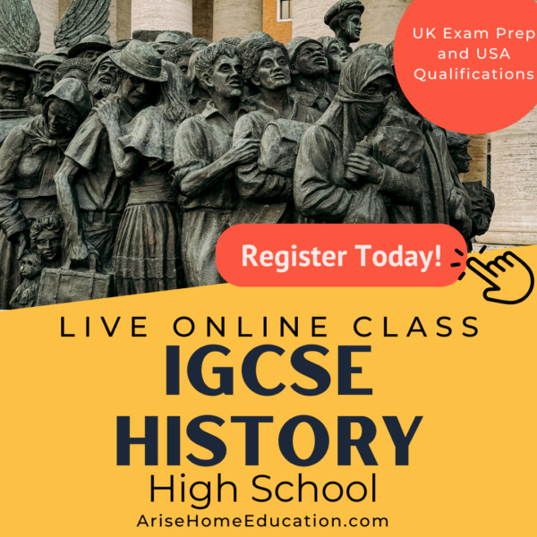 image of IGCSE History course offered at AriseHomeEducation.com