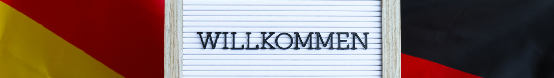 image of German greeting with text overlay. How to learn German for home educators from AriseHomeEducation.com