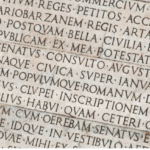 image of latin inscription. Learn latin at home with Arise Home Education.